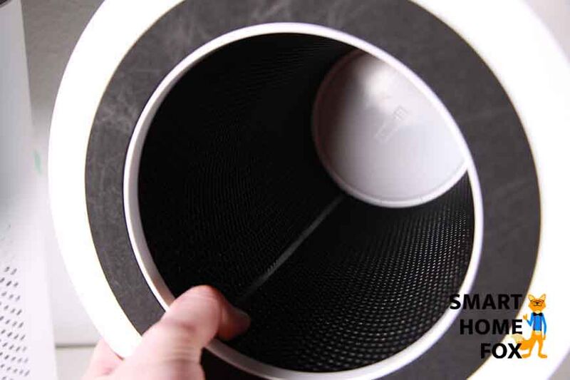 Man sieht die Filter des Proscenic A9 von innen.